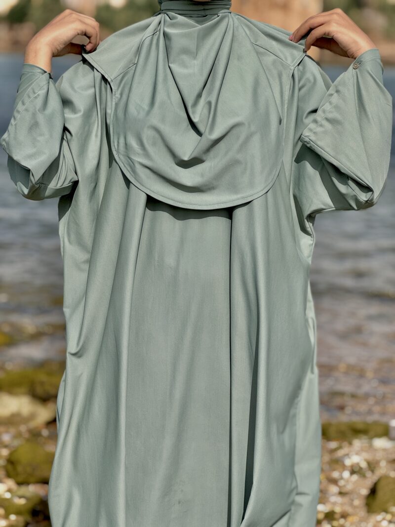 Rhalya Burkini modeste et élégant - Vert kaki – Image 2