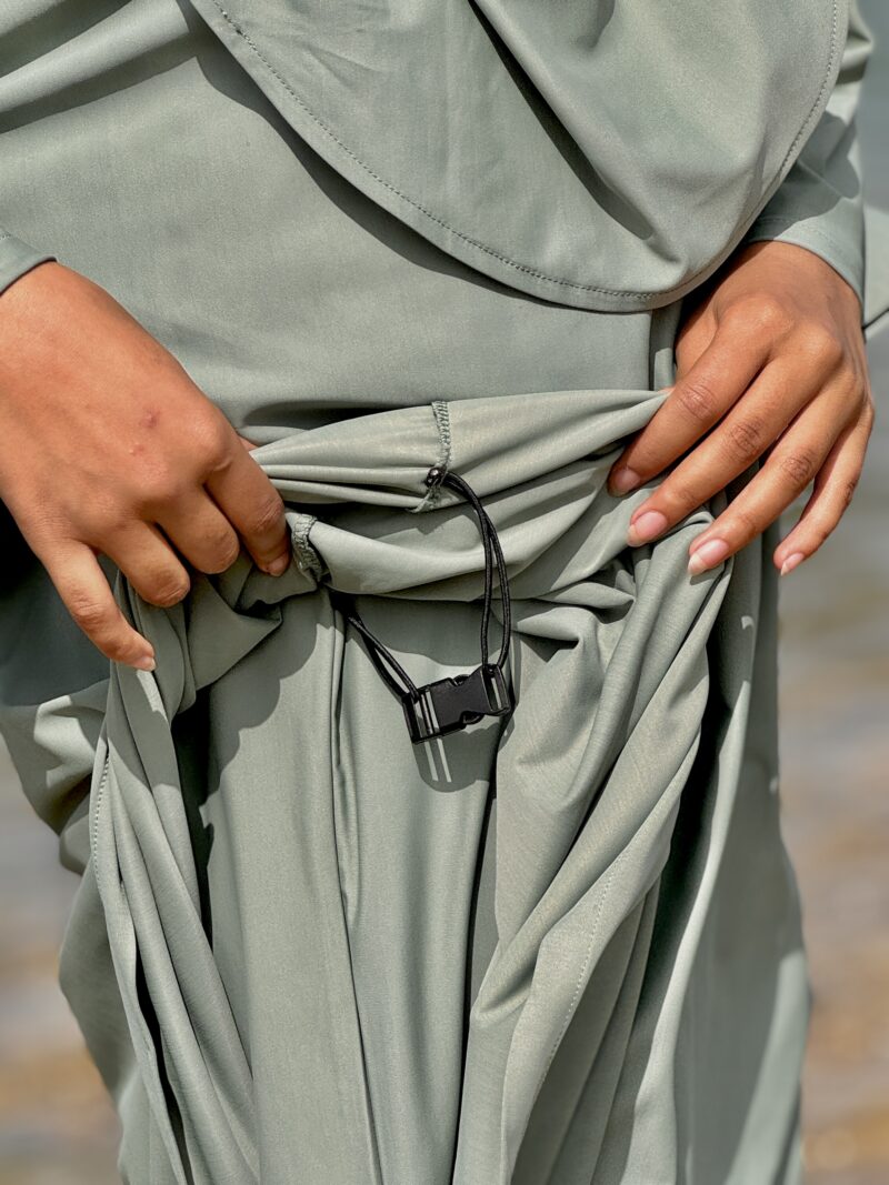 Rhalya Burkini modeste et élégant - Vert kaki – Image 3