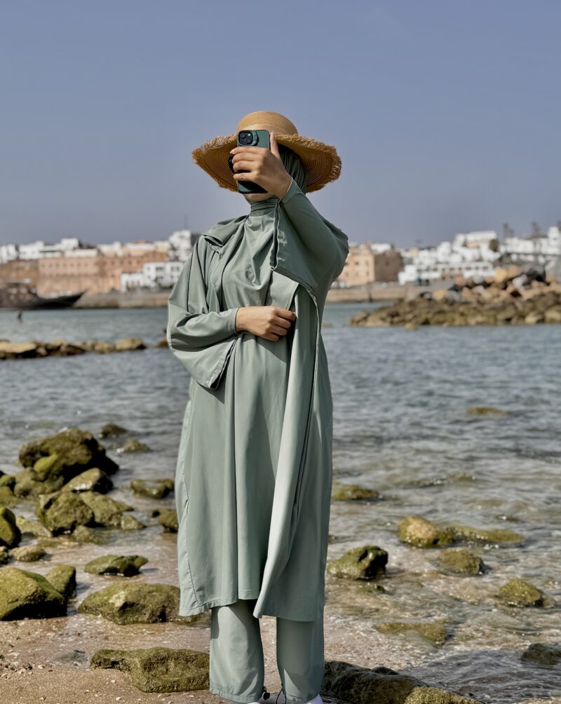 Rhalya Burkini modeste et élégant - Vert kaki
