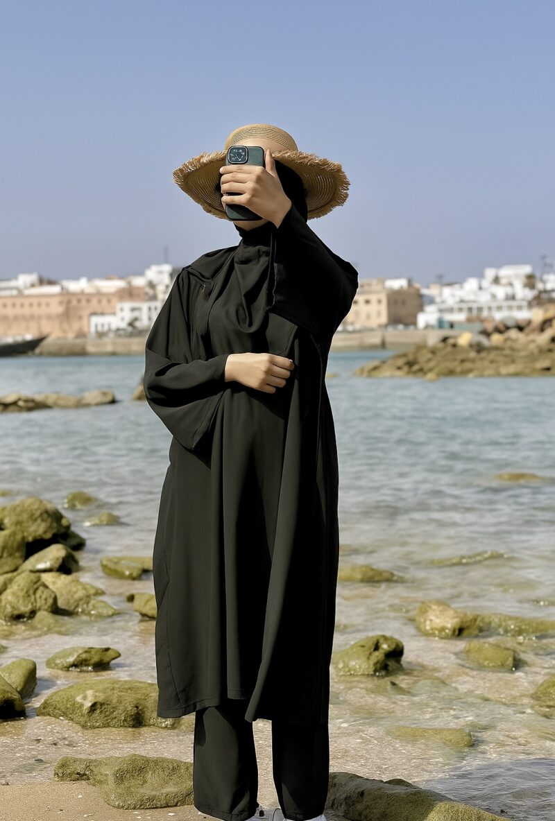 Rhalya Burkini modeste et élégant - Noir