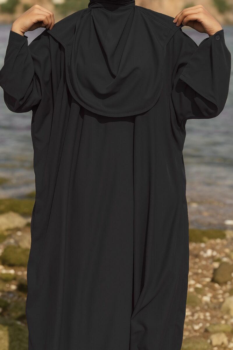 Rhalya Burkini modeste et élégant - Noir – Image 2